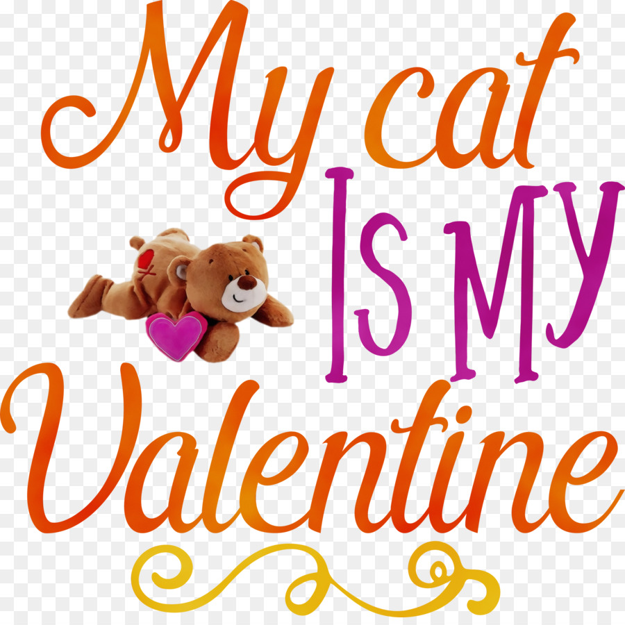 Mi Gato Es Mi San Valentín，Texto PNG