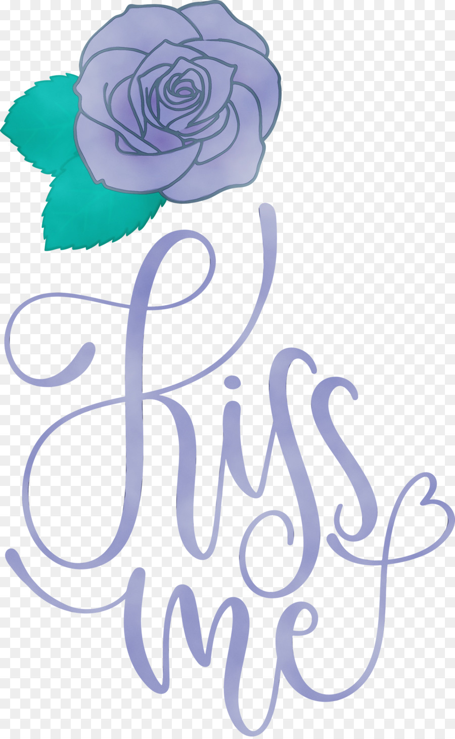 Diseño Floral，Rosa Azul PNG