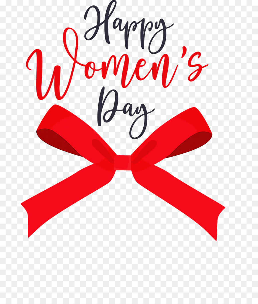 Saludo Del Día De La Mujer，Cinta Roja PNG