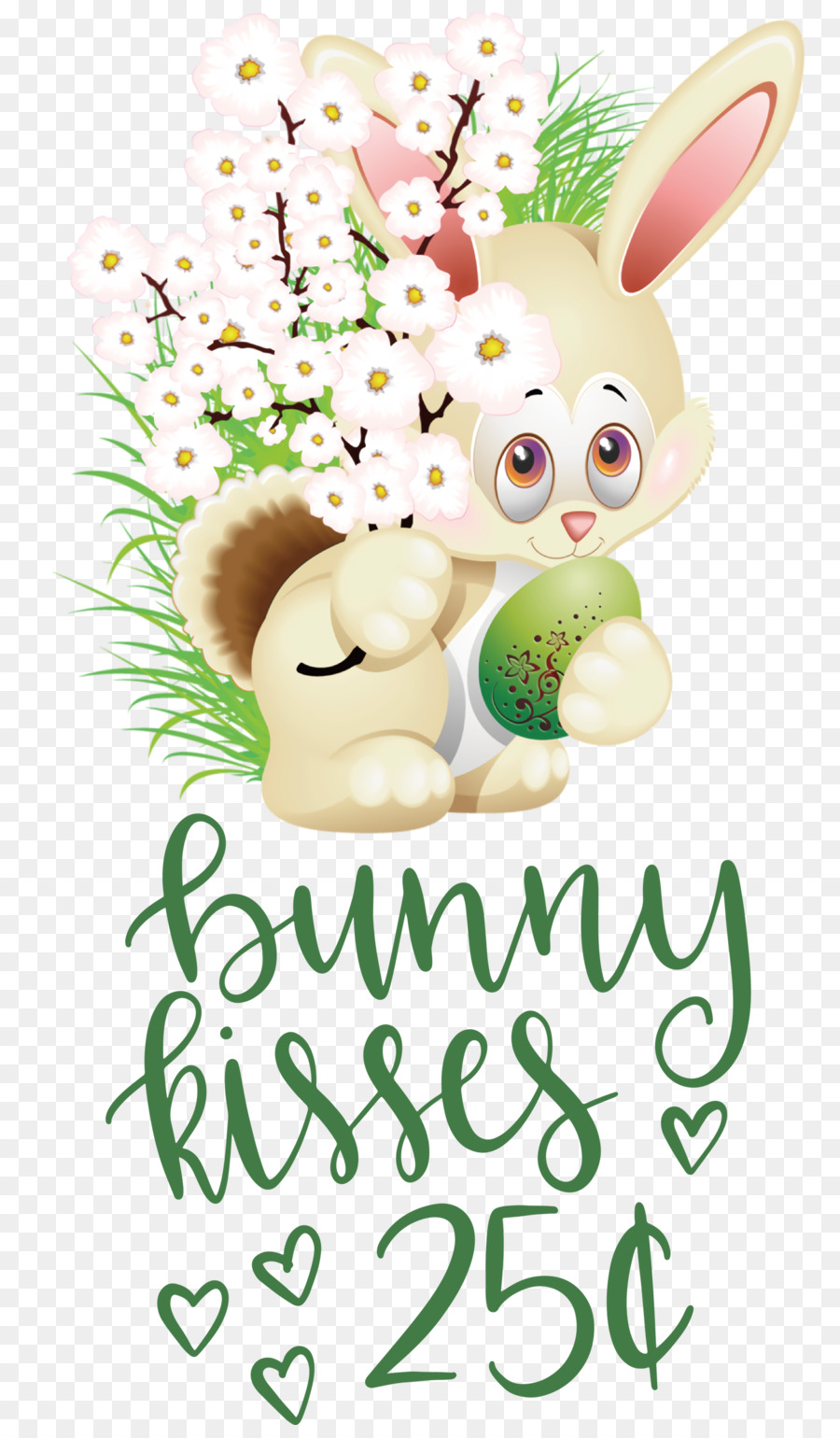 Diseño Floral，Conejito De Pascua PNG