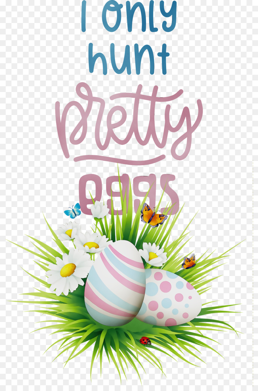 Huevo De Pascua，Diseño Floral PNG