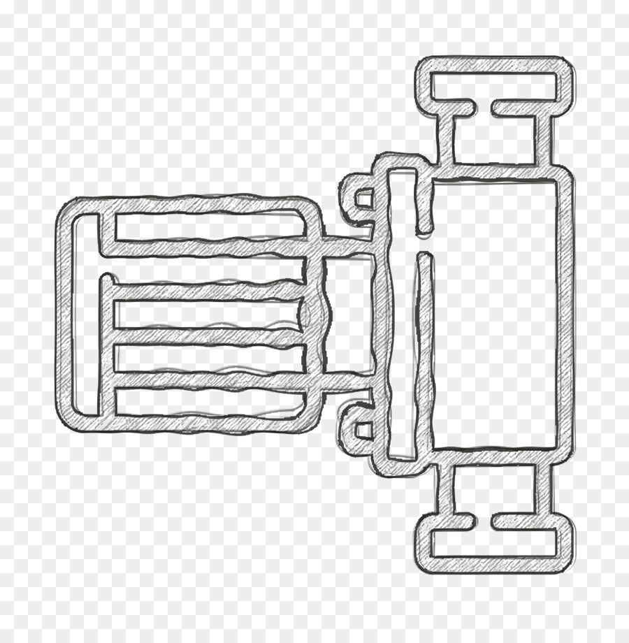 La Manija De La Puerta，Arte De Línea PNG