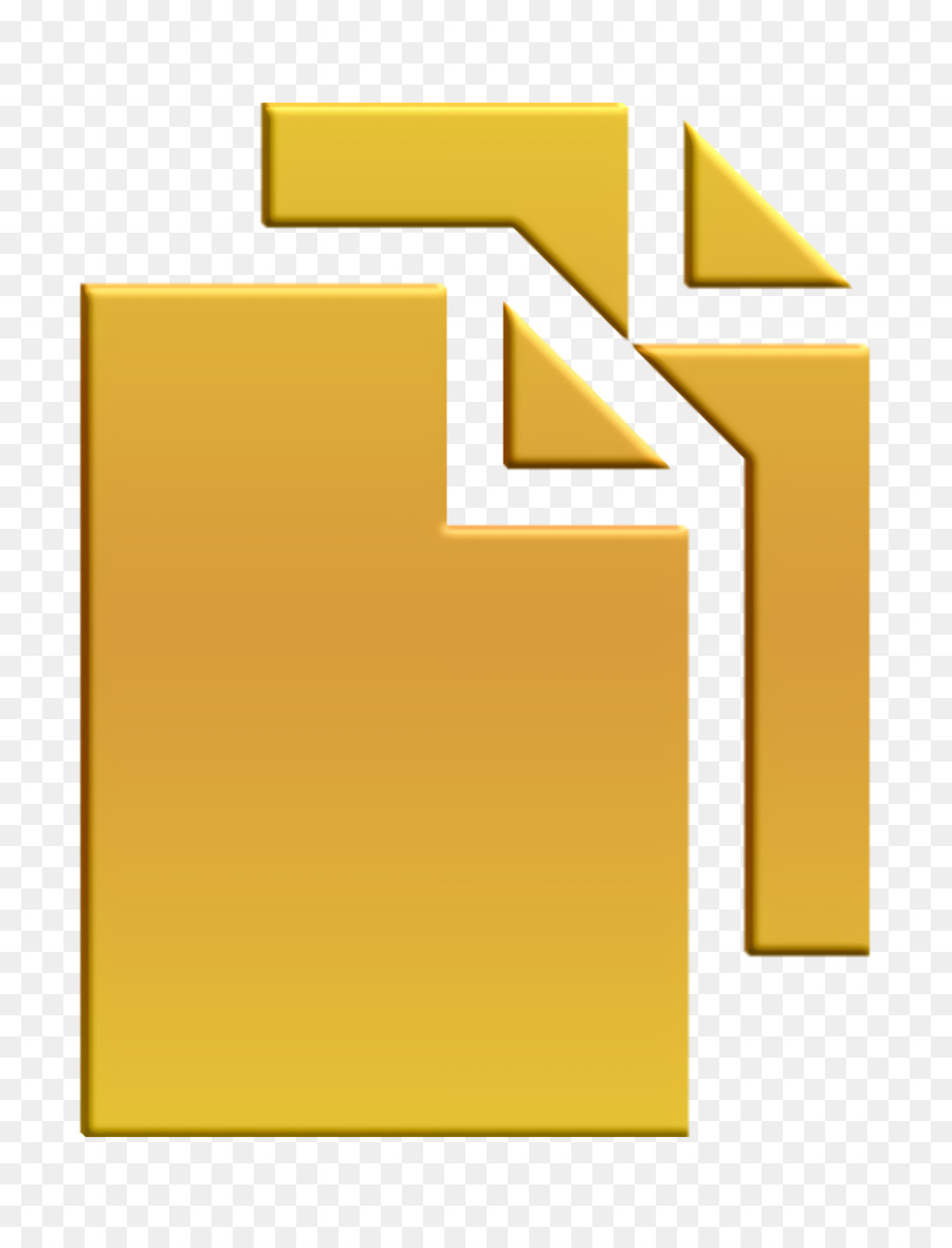 Icono De Documento De Oro，Archivo PNG