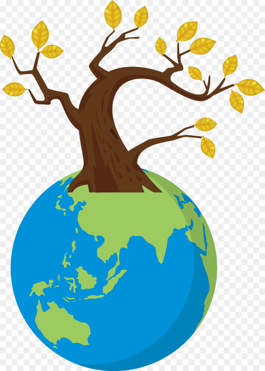 Tierra Con árbol，Planeta PNG