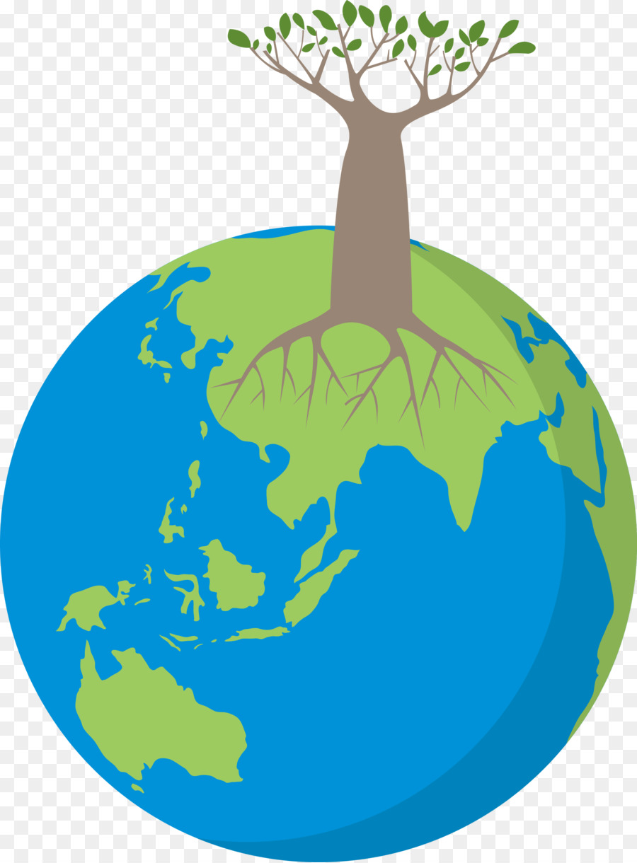 Tierra Con árbol，Planeta PNG