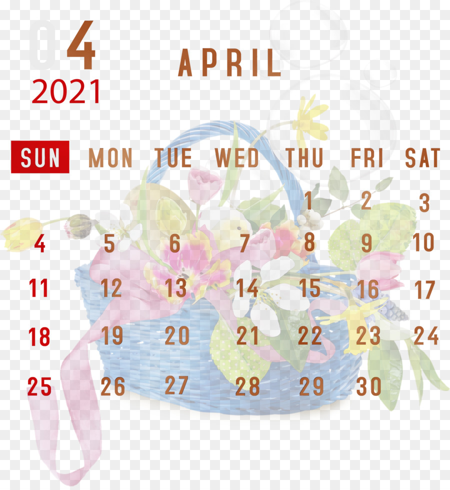 Calendario Abril，Mes PNG