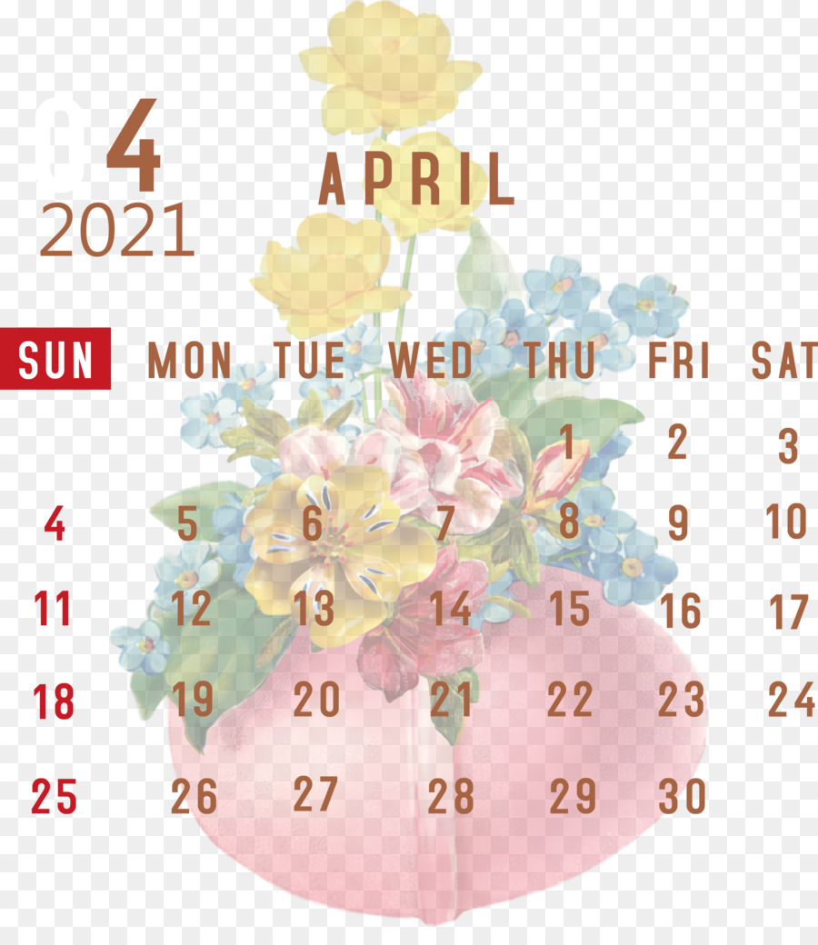 Calendario Abril，Mes PNG