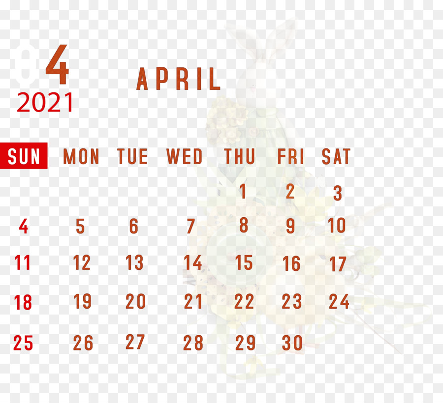 Calendario Abril，Mes PNG