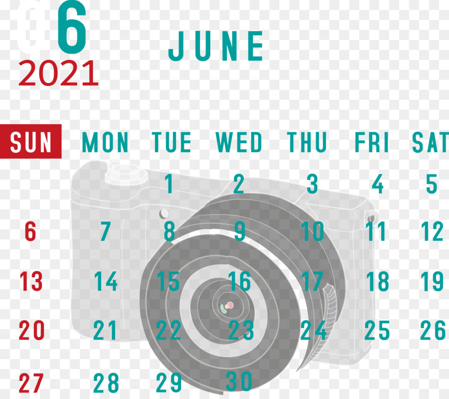 Calendario Junio ​​2021，Mes PNG