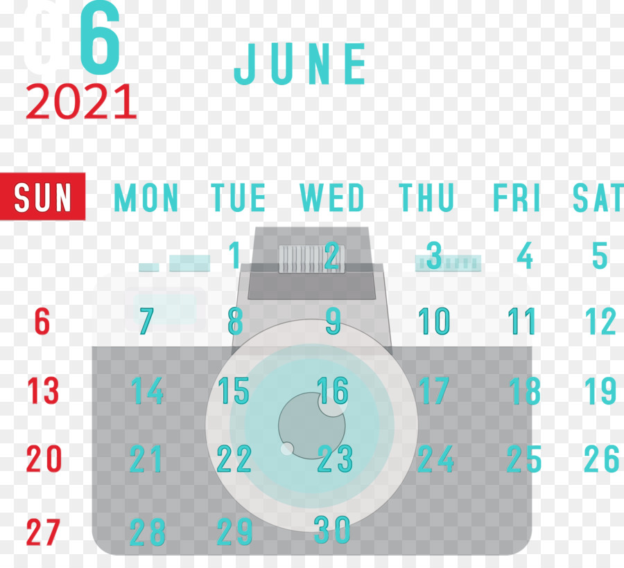 Calendario Junio 2021，Fechas PNG