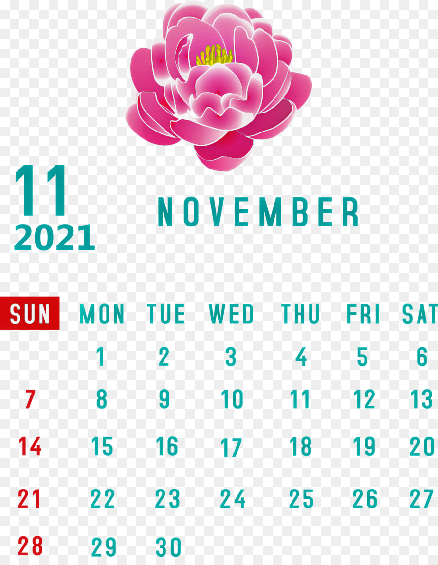 Calendario Noviembre 2021，Fecha PNG