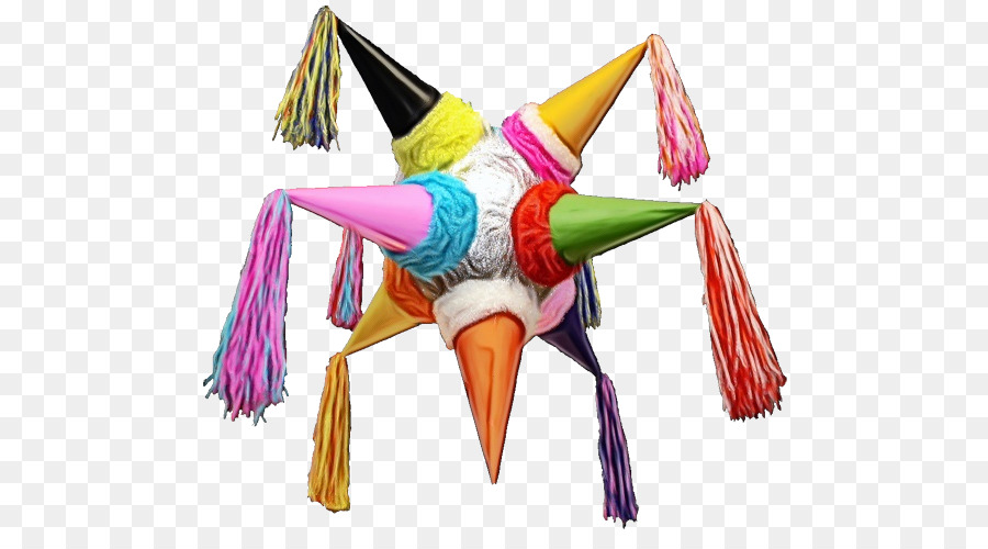 Piñata Multicolor Número 7，Parte PNG