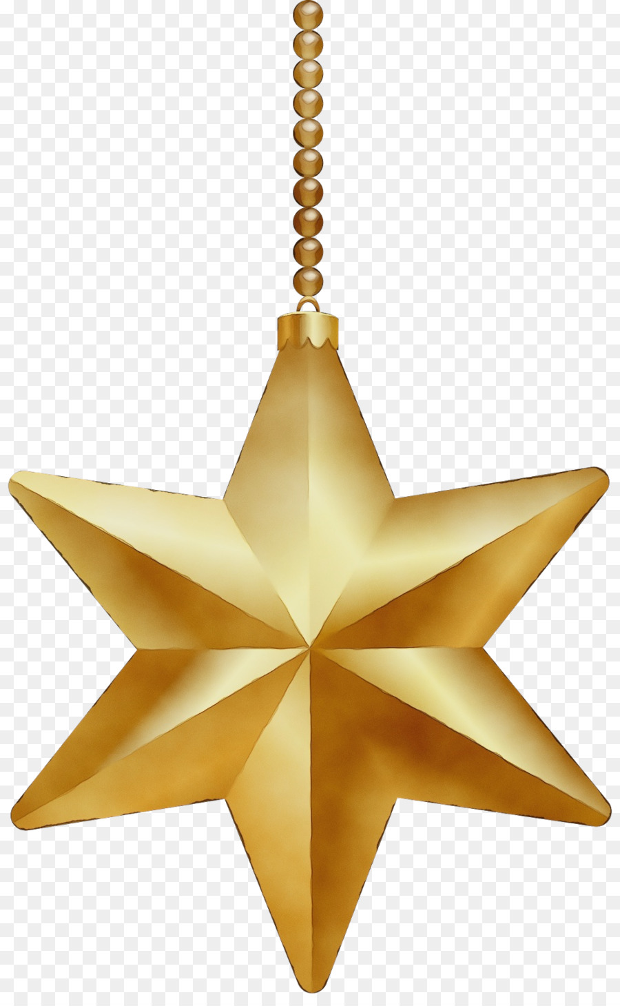 Adorno De Estrella Dorada，Decoración PNG