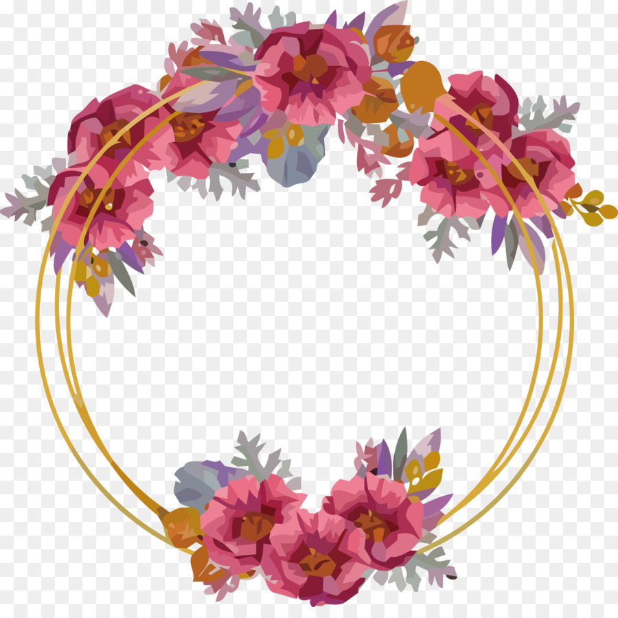 Corona De Flores，Flores PNG