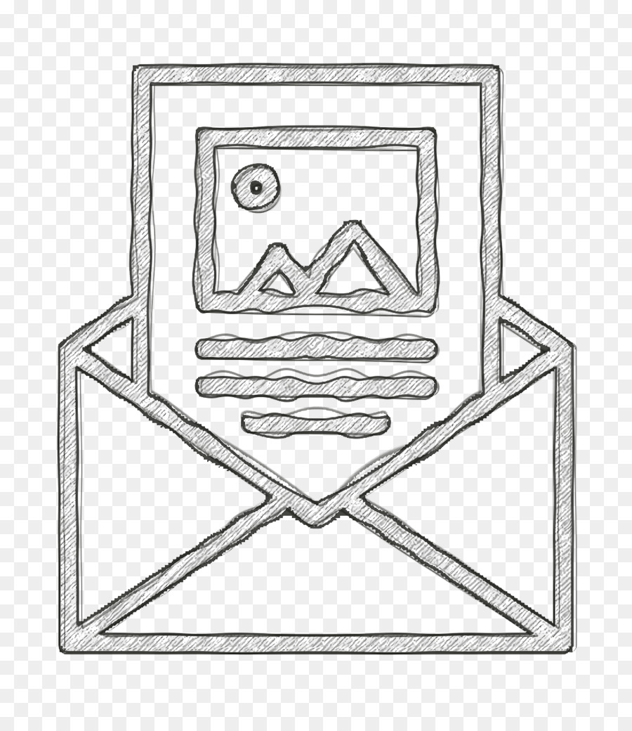 Arte De Línea，Correo Electrónico De Spam PNG