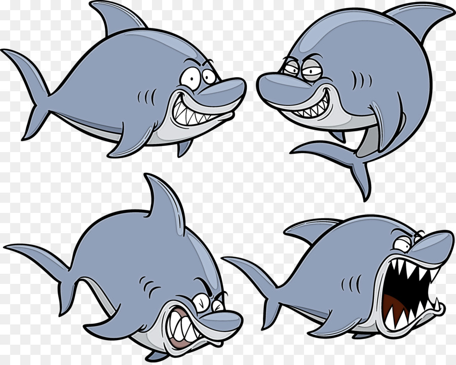 Tiburones De Dibujos Animados，Dibujos Animados PNG