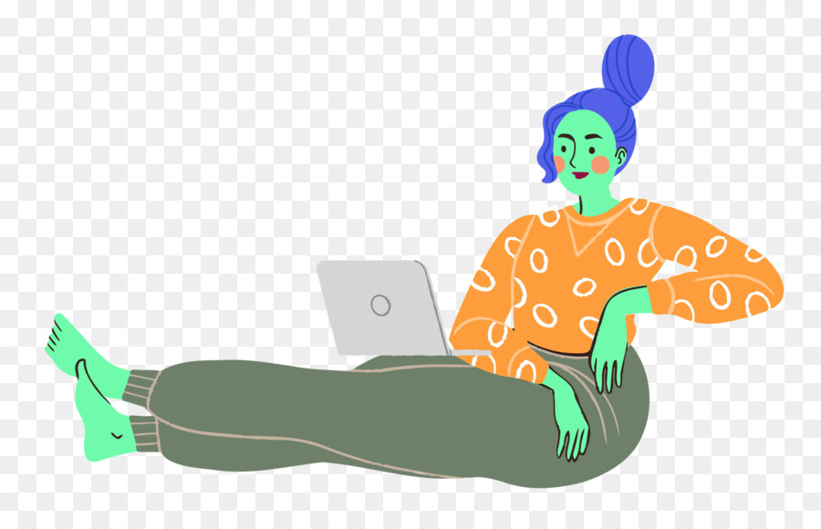 Mujer Con Computador Portatil，Computadora PNG