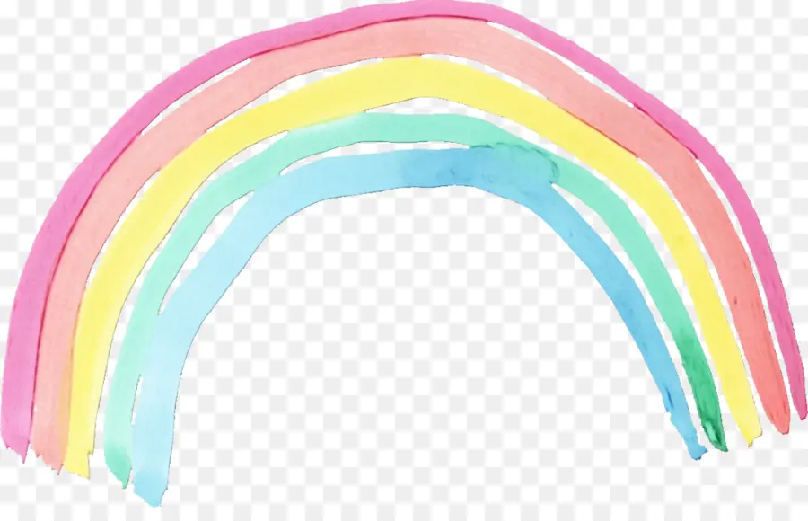 Pintura A La Acuarela，Arco Iris PNG