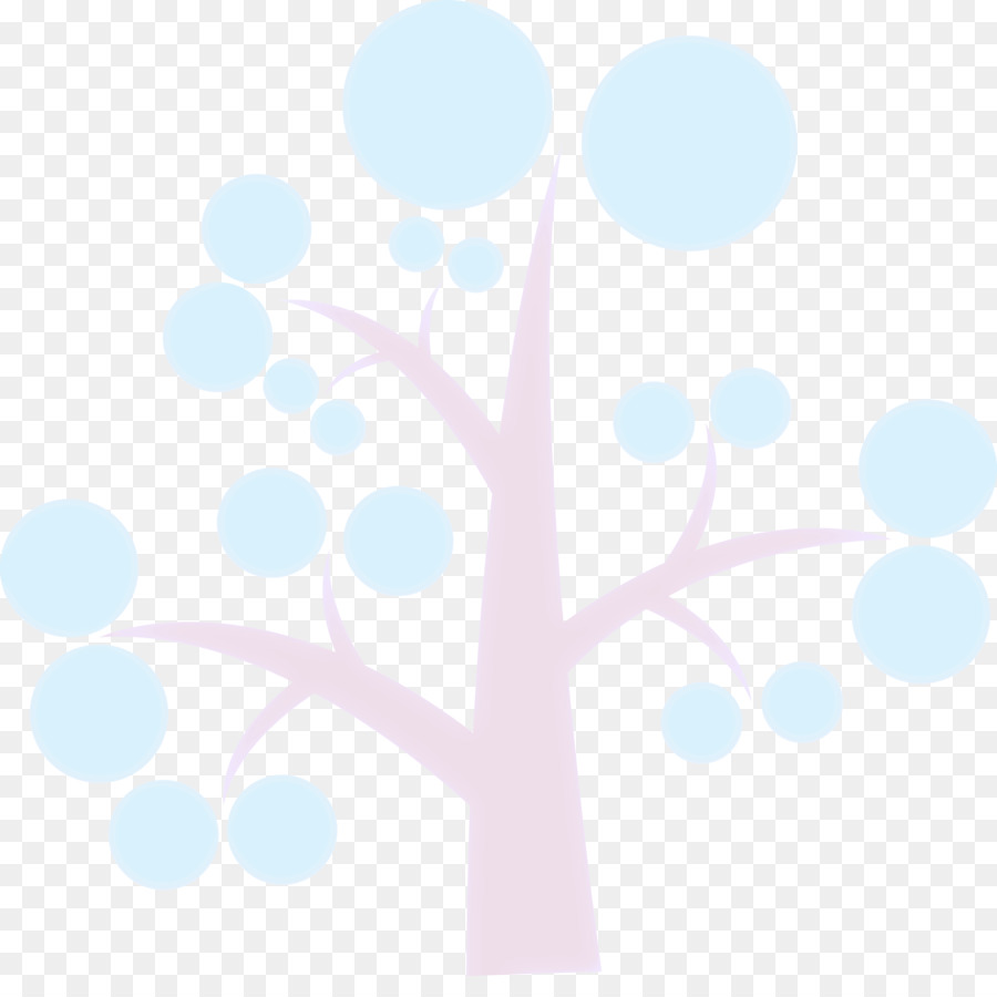 Árbol，Azul PNG