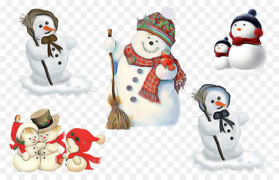 Muñecos De Nieve，Invierno PNG