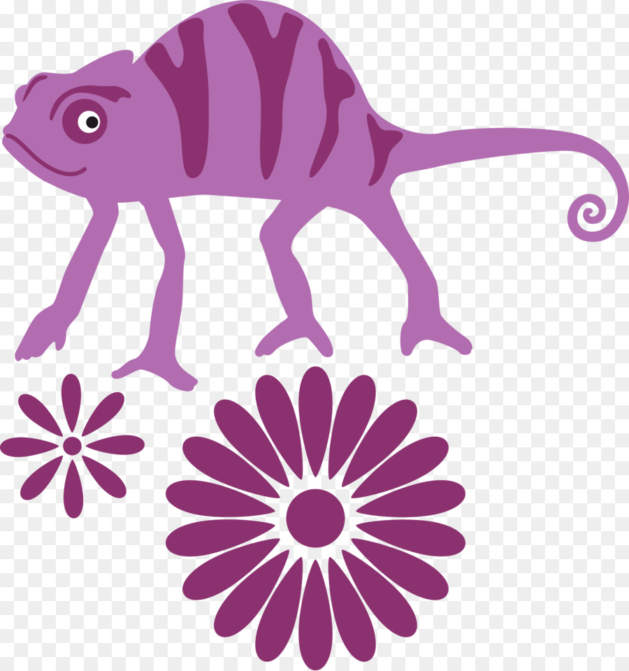 Camaleón Rosa，Lagarto PNG