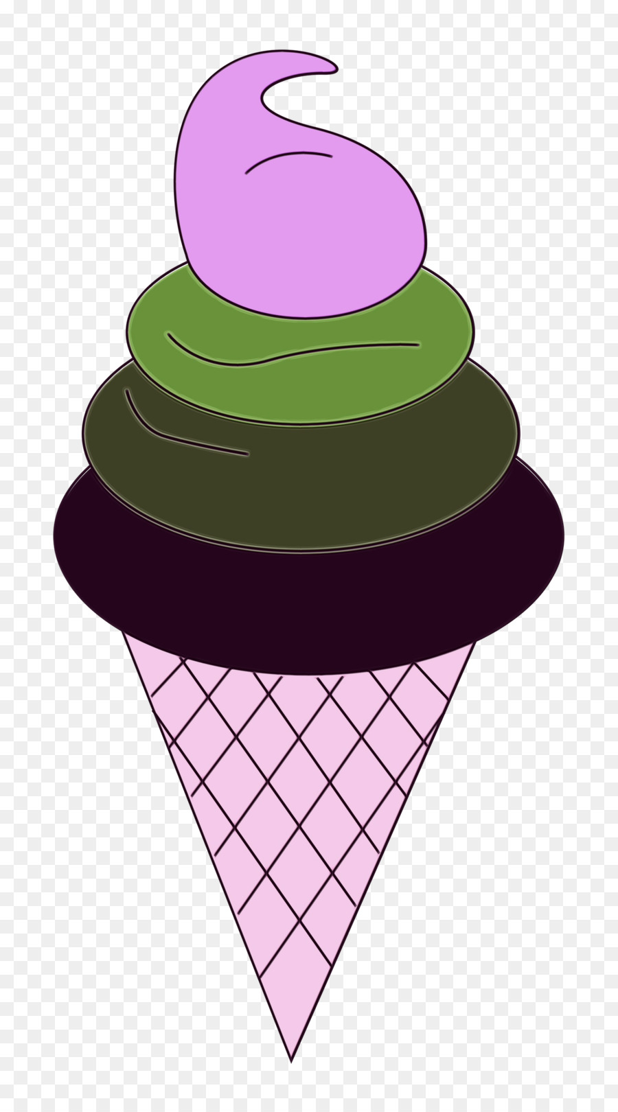 Cucurucho De Helado，Violeta PNG