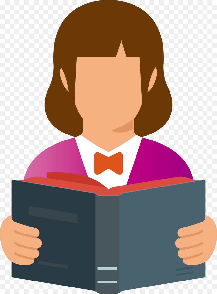 Mujer Leyendo，Libro PNG