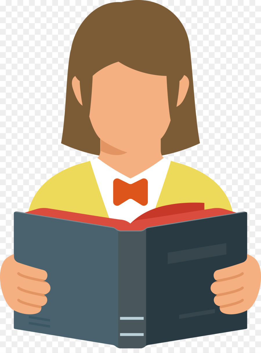 Mujer Leyendo，Libro PNG