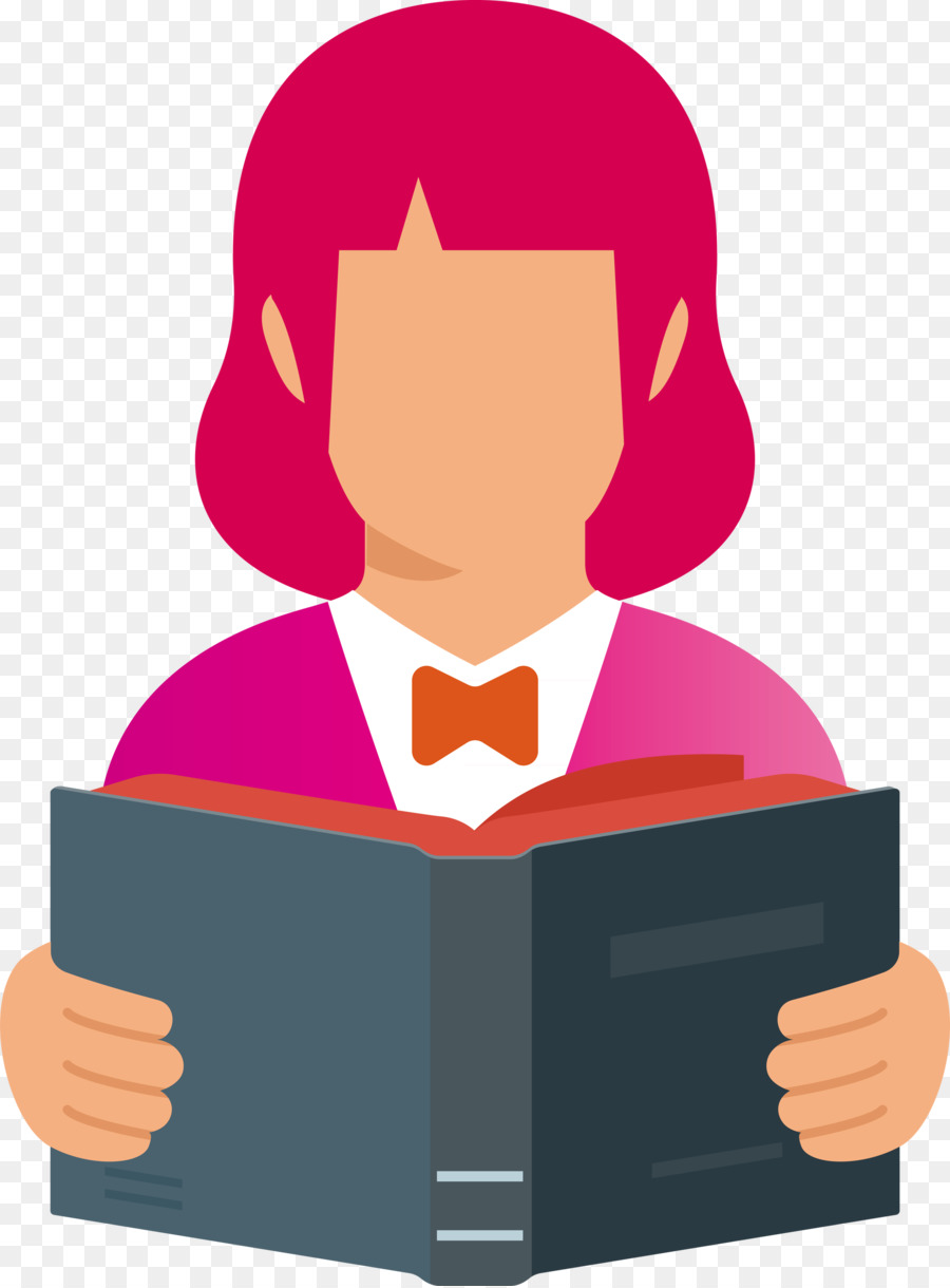 Mujer Leyendo，Libro PNG