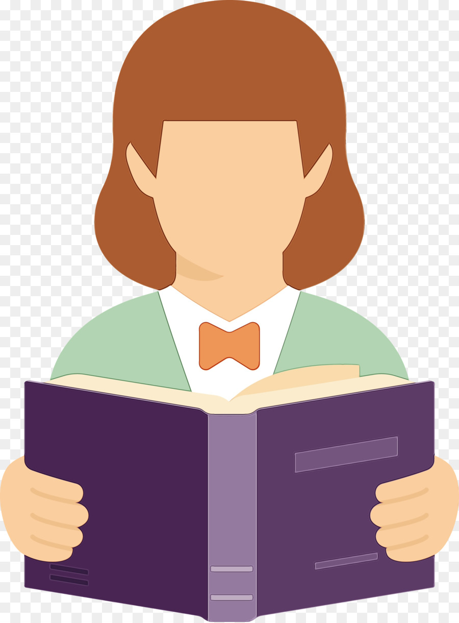 Mujer Leyendo，Libro PNG