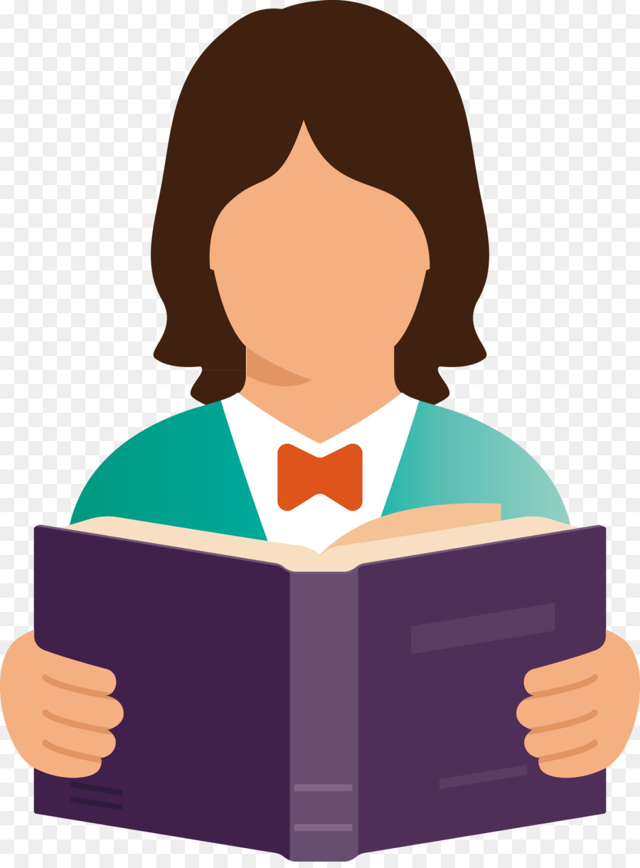 Mujer Leyendo，Libro PNG