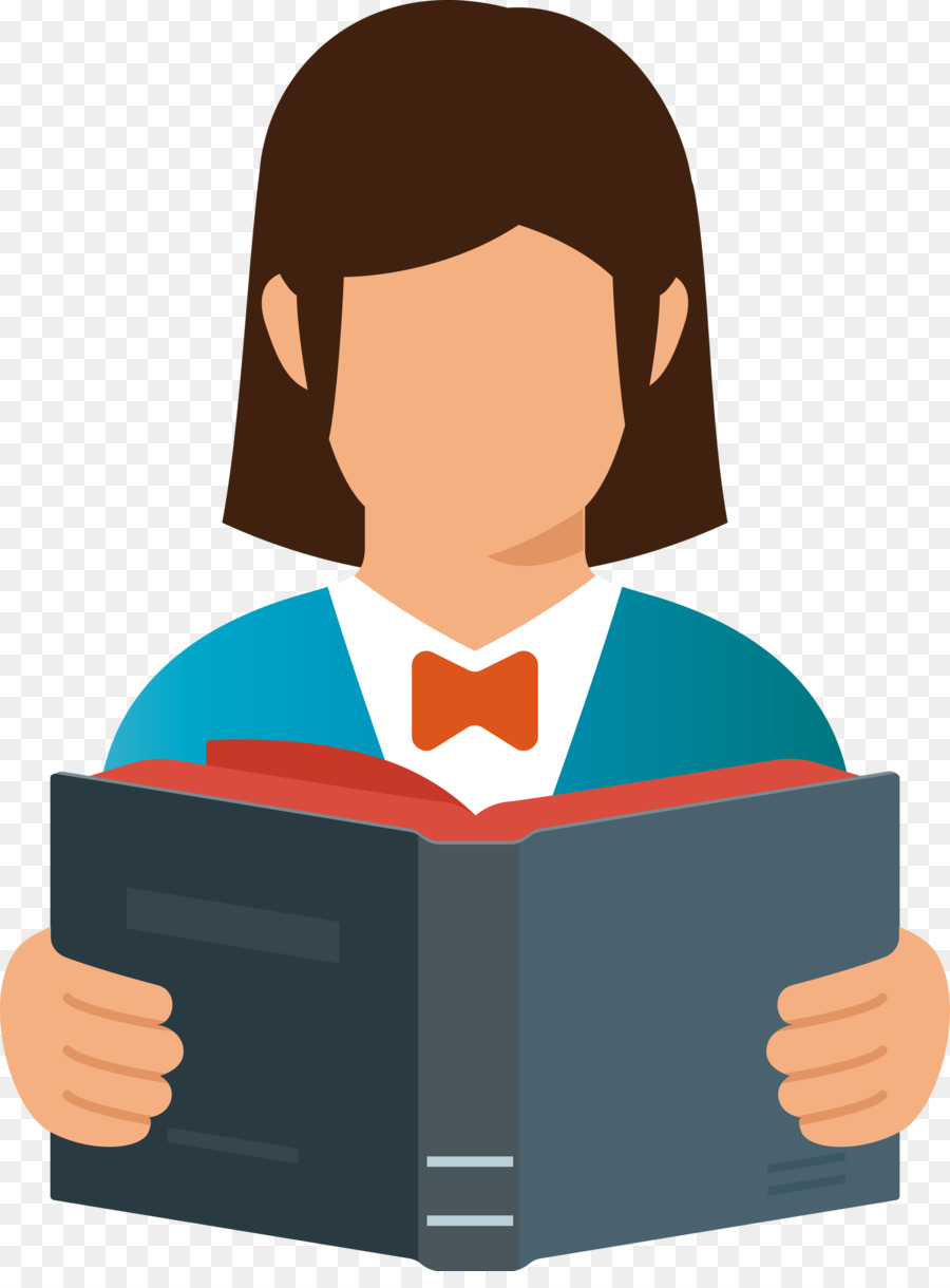 Mujer Leyendo，Libro PNG