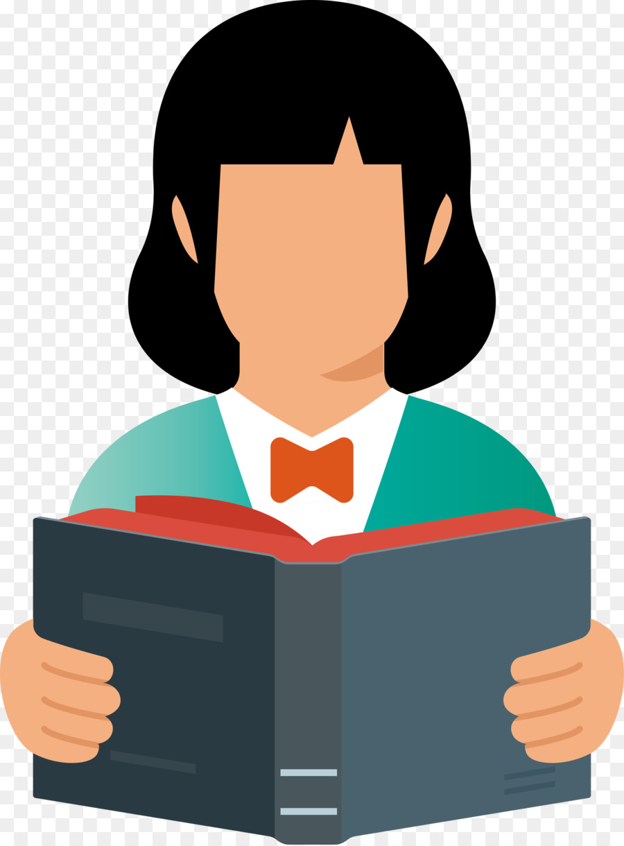 Mujer Leyendo，Libro PNG