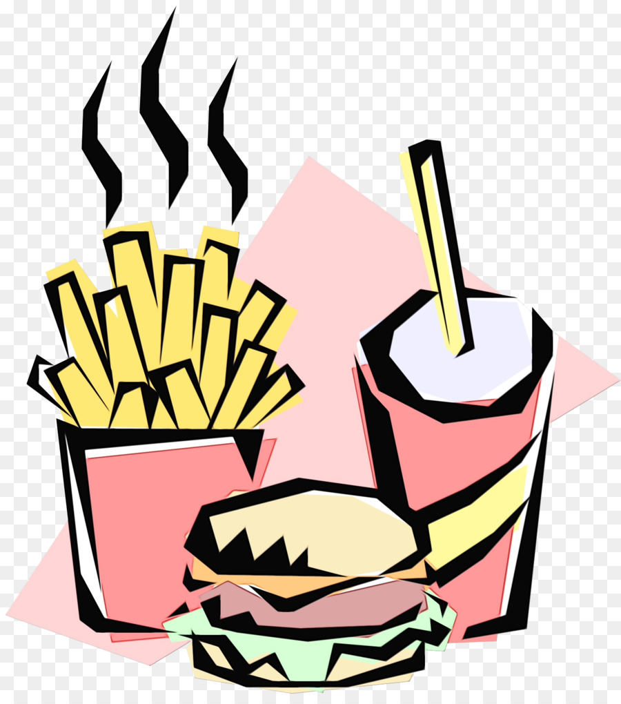 Papas Fritas Y Bebida，Comida Rápida PNG