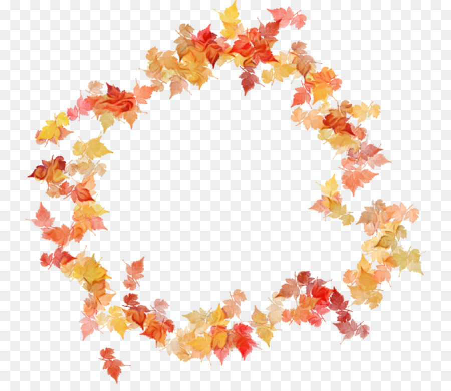 Corona De Otoño，Hojas PNG