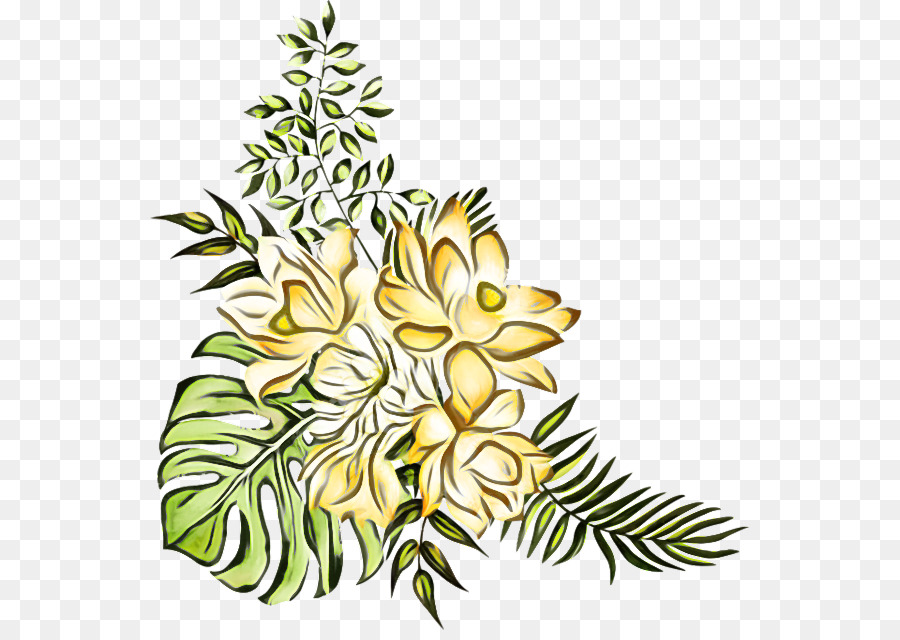 Diseño Floral，Hoja PNG