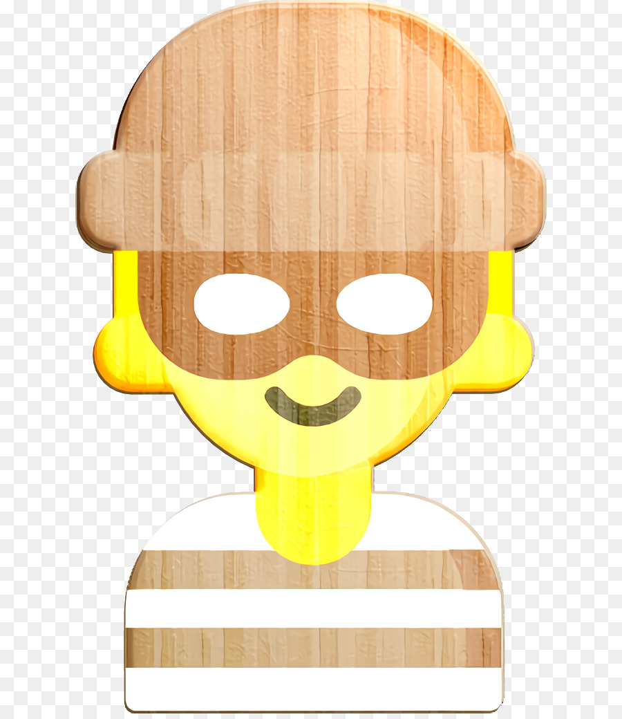 Bigote M，Amarillo PNG