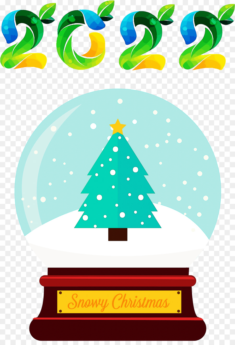 Globo De Nieve，Árbol De Navidad PNG