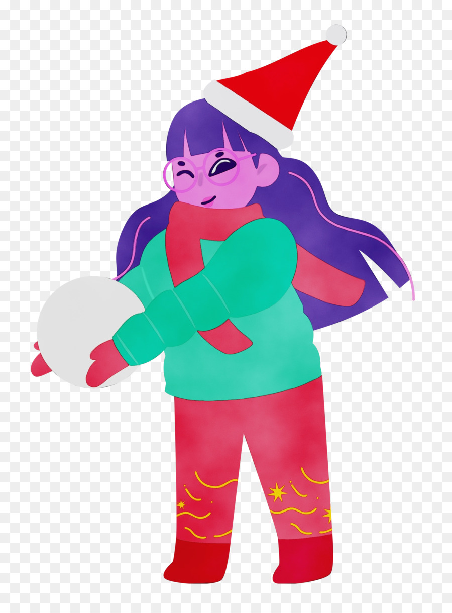 Chica，Bola De Nieve PNG