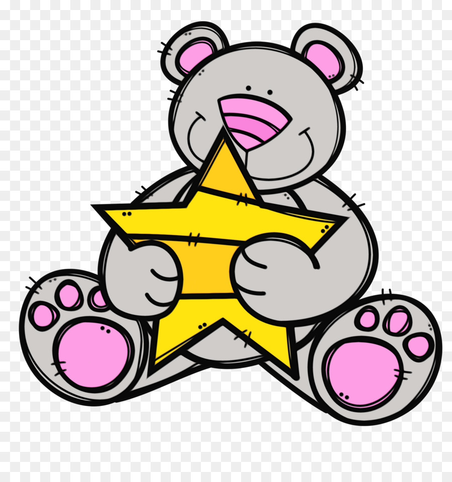 Oso De Peluche Con Estrella，Estrella PNG