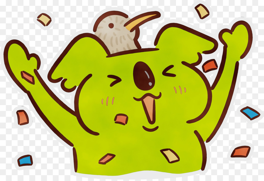 Koala De Dibujos Animados，Amarillo PNG