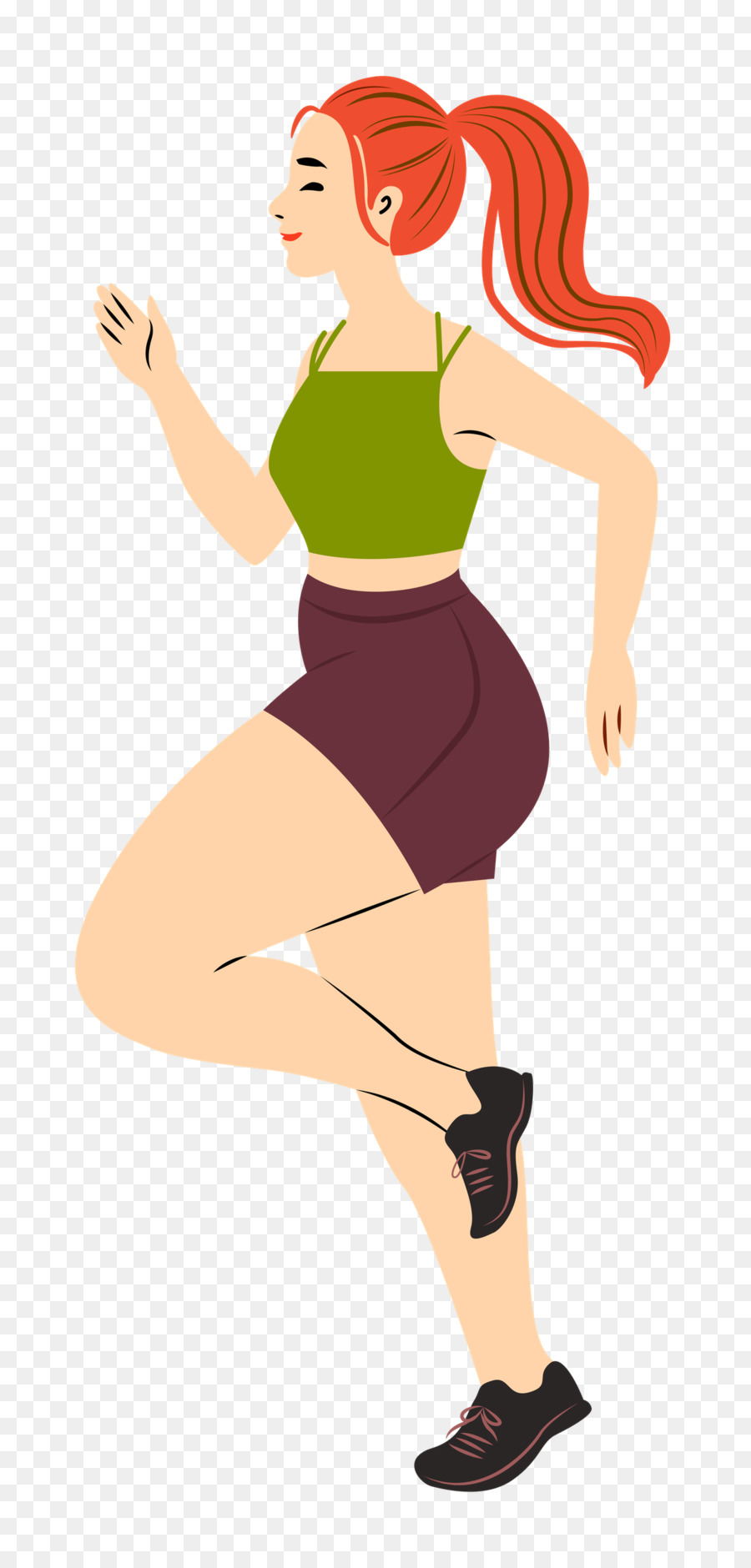 Mujer Corriendo，Ejercicio PNG