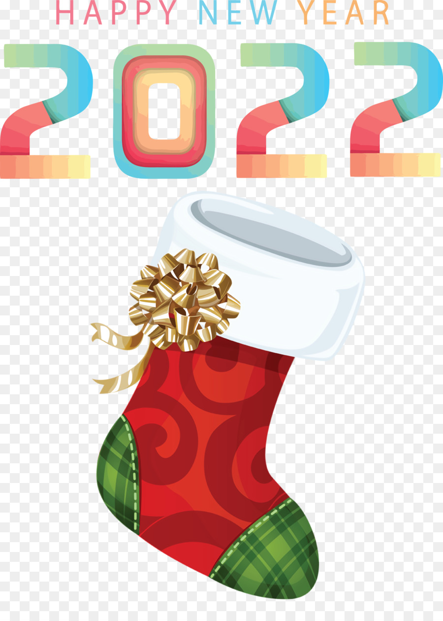 Calcetín De Navidad，Año Nuevo PNG