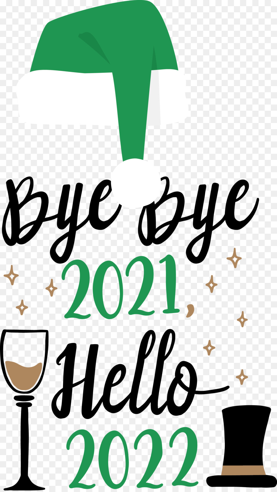 Adiós 2021 Hola 2022，Año Nuevo PNG