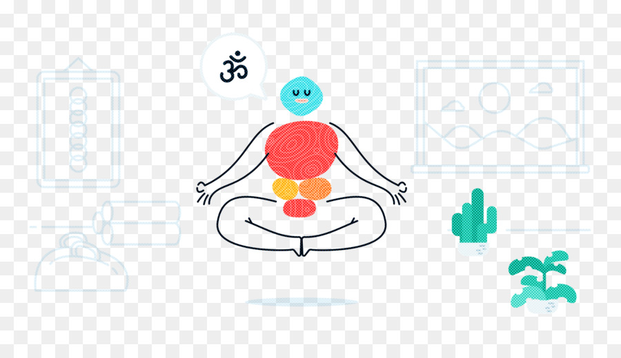 Figura Meditando，Yoga PNG