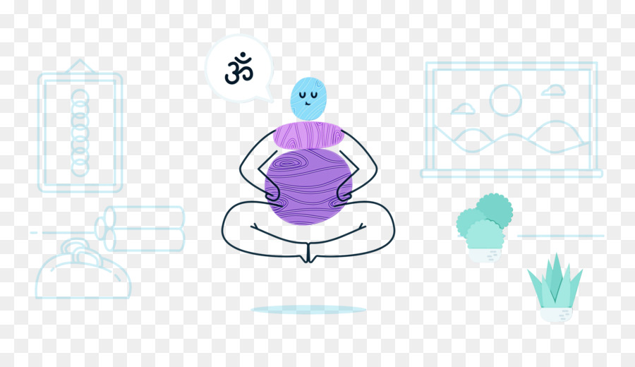 Figura Meditando，Yoga PNG