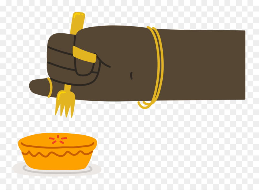 Mano Con Pastel，Tenedor PNG