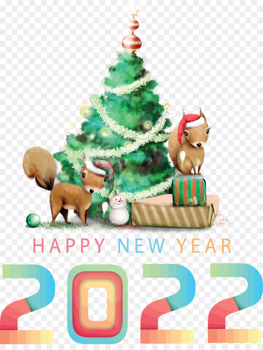 Año Nuevo 2022，Árbol De Navidad PNG