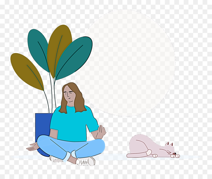 Mujer Meditando，Yoga PNG