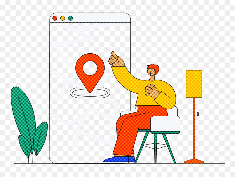 Persona Con Telefono，Pin De Ubicación PNG